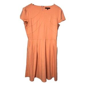 Alex Marie Dress A Line Knee Length Hand Pocket Stretch Knit Large Office Spring